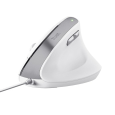 TRUST myš Bayo II Ergonomická vertikální myš, USB, bílá