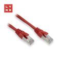 LYNX FTP patch kabel Cat5e PVC, CCA, 1m, červený (balení obsahuje 10ks)