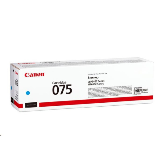 Canon TONER 075 C azurová pro i-SENSYS LBP646Cdw, LBP647Cdw, MF664Cdw, MF667Cdw (1300 str.)