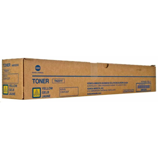 Minolta Toner TN-221Y, žlutý do bizhub C227, C287 (21k)