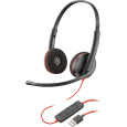 Poly Blackwire C3220 náhlavní souprava, USB-A, stereo (Bulk), černá