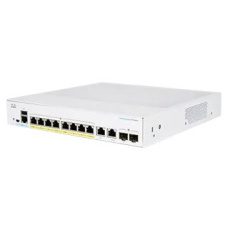 Cisco switch CBS350-8FP-E-2G-UK (8xGbE,2xGbE/SFP combo,8xPoE+,120W,fanless) - REFRESH