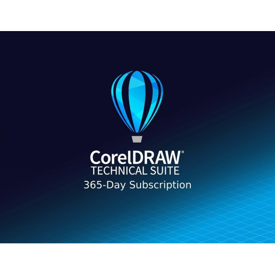 CorelDRAW Technical Suite 365 dní pronájem licence (51-250) EN/DE/FR/ES/BR/IT/CZ/PL/NL