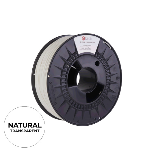 BAZAR - C-TECH Filament  PREMIUM LINE TPU 90A flexibilní natural 1,75mm - Poškozený obal (Komplet)