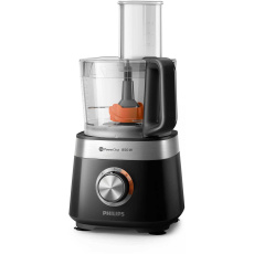 BAZAR - Philips Viva Collection HR7530/10 kuchyňský robot, 850 W, 2 rychlosti + puls, černá - poškozený obal