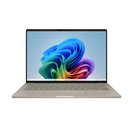 ASUS NTB Zenbook A14 (UX3407QA-OLED202W), X1-26-100, 14" 1920x1200 OLED, 16GB, 512GB SSD, Adreno, W11 Home, Beige