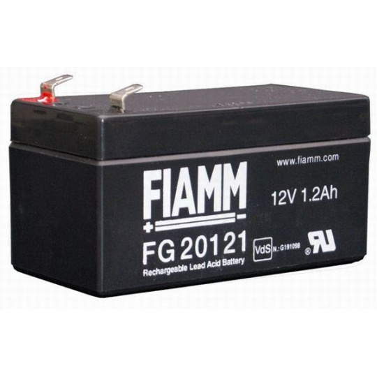 Baterie - Fiamm FG20121 (12V/1,2Ah - Faston 187 - 48mm), životnost 5let