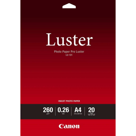 Canon fotopaír LU-101, A4, 20 ks, lesklý 260g/m