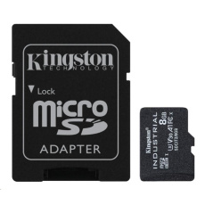 Kingston MicroSDHC karta 8GB Industrial C10 A1 pSLC Card + SD Adapter