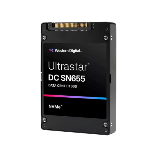 WD SSD 61.44TB Ultrastar DC SN655, PCIe Gen4, (R:4300, W:3150MB/s), RI-1DW/D BICS5 ISE