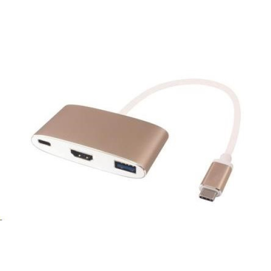 PREMIUMCORD Převodník USB3.1 na HDMI + USB3.0 + PD