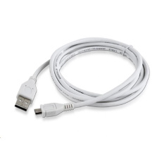 GEMBIRD Kabel USB A Male/Micro B Male 2.0, 1,8m, White, High Quality