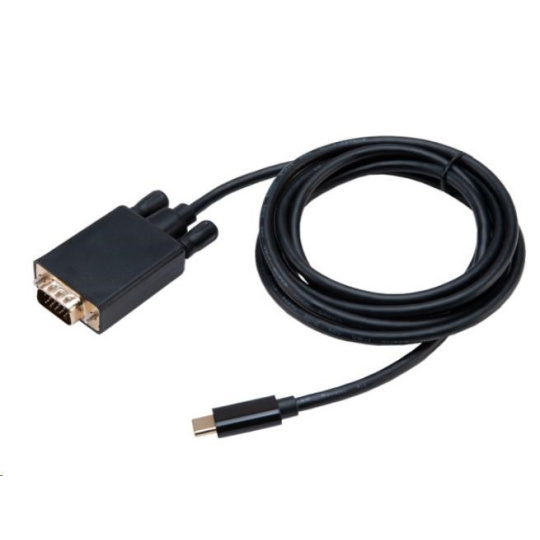 AKASA adaptér USB Type-C na VGA M Cable Adapter (1920x1080@60Hz) 1.8 m