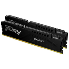 KINGSTON DIMM DDR5 32GB (Kit of 2) 6000MT/s CL30 ECC FURY Beast XMP Černá