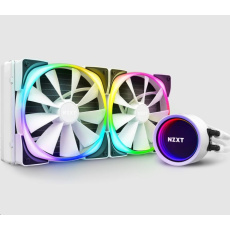 NZXT vodní chladič Kraken X63 RGB / 2x 140mm fan / LGA 2066/2011(-3)/1366/1156/1155/1151/1150/AM4/ bílá