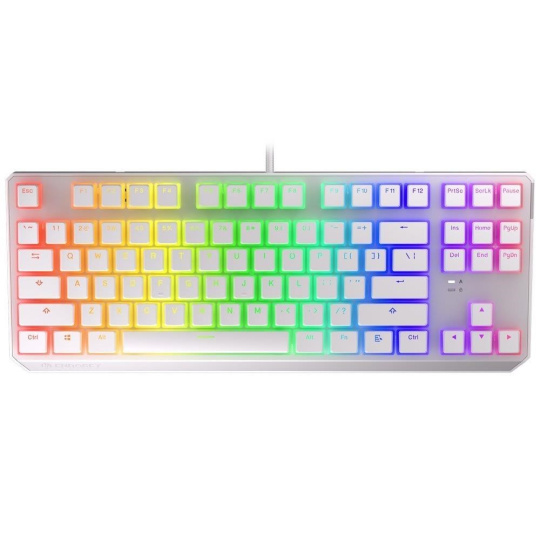 Endorfy herní klávesnice Thock TKL OWH Pudd.Khail  BR RGB /USB/ brown sw./ drátová / mechanická / US layout / bílá RGB