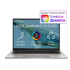 ASUS NTB Zenbook S (UX5304VA-OLED075W), i7-1355U, 13.3" 2880 x 1800, 16GB, 1TB SSD,Iris Xe, W11 Home, Gray