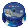 VERBATIM BD-R SL Datalife HTL (25-pack)Blu-Ray/Spindle/6x/25GB Wide Printable