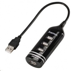 Hama USB 2.0 HUB 1:4, čierny Hama USB 2.0 HUB 1:4, čierny
