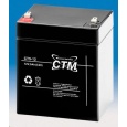 Baterie - CTM CT 12-5 (12V/5Ah - Faston 187), životnost 5let