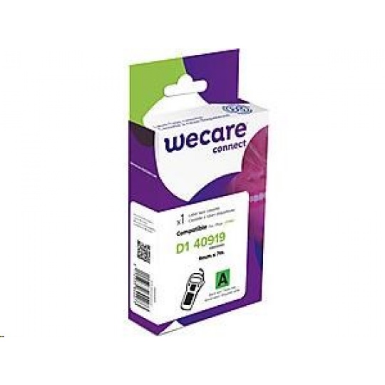 WECARE ARMOR páska pro DYMO S0720710, černá/modrá, 9mm x 7m