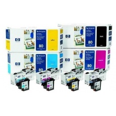 HP 80 Cyan Printhead + Printhead Cleaner, C4821A HP 80 Cyan Printhead + Printhead Cleaner, C4821A