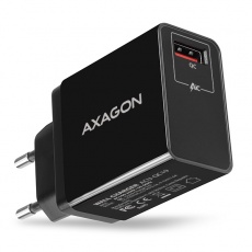 AXAGON ACU-QC19, QC nabíječka do sítě 19W, 1x USB-A port, QC3.0/AFC/FCP/SMART, černá AXAGON ACU-QC19, QC nabíječka do sítě 19W, 1x USB-A port, QC3.0/AFC/FCP/SMART, černá
