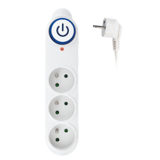Solight přepěťová ochrana, 3 zásuvky, 1,5m, bílá Solight přepěťová ochrana, 3 zásuvky, 1,5m, bílá