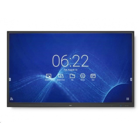 SHARP/NEC LCD 65" MultiSync CB651Q-2, 3840x2160, 350nit, 1200:1, 8ms, 12/7, VGA, HDMI, RS232, LAN, Dotyk, OPS Slot