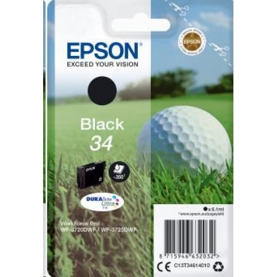 EPSON ink čer Singlepack "Golf" Black 34 DURABrite Ultra Ink 6,1 ml