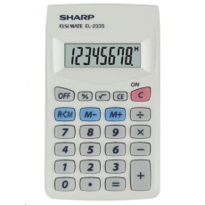 SHARP kalkulačka - EL-233S - Bílá SHARP kalkulačka - EL-233S - Bílá