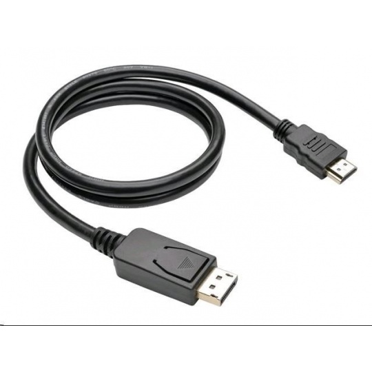 C-TECH kabel DisplayPort/HDMI, 3m, černý