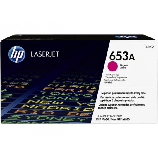 HP 653A Magenta LJ Toner Cart, CF323A (16,500 pages)