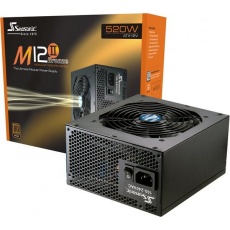 SEASONIC zdroj 520W M12II-520W (SS-520GM F3), 80+ Bronze, RETAIL SEASONIC zdroj 520W M12II-520W (SS-520GM F3), 80+ Bronze, RETAIL