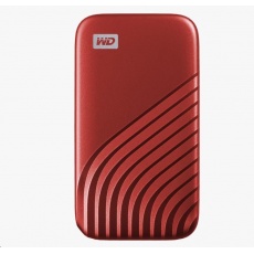 SanDisk WD My Passport SSD externí 2TB , USB-C 3.2 ,1050/1000MB/s R/W PC & Mac ,Red