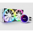 NZXT vodní chladič Kraken X53 RGB / 2x 120mm fan / LGA 2066/2011(-3)/1366/1156/1155/1151/1150/AM4 / bílá