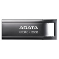 ADATA Flash Disk 128GB UR340, USB 3.2 Dash Drive, kov lesklá černá