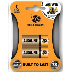 JCB SUPER alkalická baterie LR14, blistr 2 ks