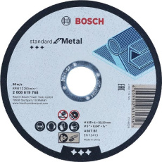 BOSCH rovný řezací kotouč Standard for Metal, A 60 T BF, 125 mm, 22,23 mm, 1 mm