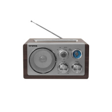 Orava RR-29 A rádio, 1 x 3,5W, AM / FM rádio, USB, AUX vstup, SD karta, hnědá / stříbrná Orava RR-29 A rádio, 1 x 3,5W, AM / FM rádio, USB, AUX vstup, SD karta, hnědá / stříbrná