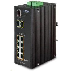 Planet IGS-10020HPT PoE switch 8x 1000Base-T, 2x SFP, 802.3at 270W, IP30, -40 až 75°C, SNMP, IGMPv3, IPv6 Planet IGS-10020HPT PoE switch 8x 1000Base-T, 2x SFP, 802.3at 270W, IP30, -40 až 75°C, SNMP, IGMPv3, IPv6