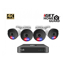 BAZAR iGET HOMEGUARD HGNVK88504 - PoE 4K UltraHD NVR CCTV 8CH + 4x kamera - poškozený obal BAZAR iGET HOMEGUARD HGNVK88504 - PoE 4K UltraHD NVR CCTV 8CH + 4x kamera - poškozený obal