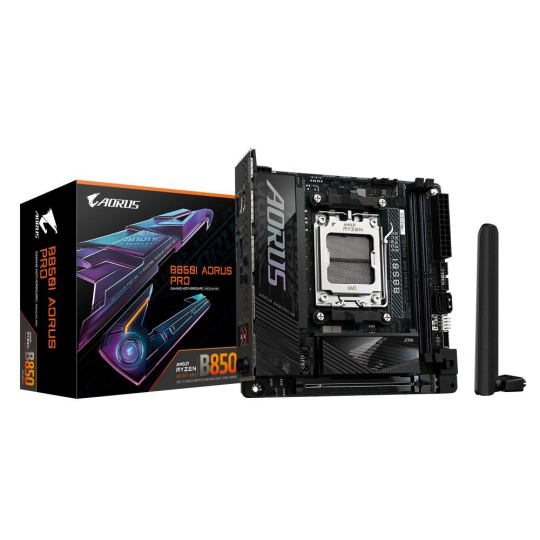 BAZAR - GIGABYTE MB Sc AM5 B850I AORUS PRO, AMD B850, 2xDDR5, 1xHDMI, WiFi, Mini-ITX - Po opravě (Komplet)