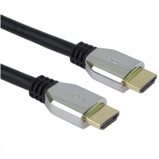 PREMIUMCORD Kabel HDMI 2.1 High Speed + Ethernet kabel (Zinc Alloy krytky, zlacené konektory) 2m PREMIUMCORD Kabel HDMI 2.1 High Speed + Ethernet kabel (Zinc Alloy krytky, zlacené konektory) 2m