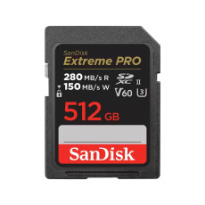 SanDisk MicroSDXC karta 512GB Extreme PRO (R:280/W:150 MB/s, UHS-II, V60) SanDisk MicroSDXC karta 512GB Extreme PRO (R:280/W:150 MB/s, UHS-II, V60)
