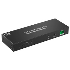 PremiumCord HDMI switch 4:1 s podporou rozlišení 8K@60Hz,4K@120Hz, 1080P, HDR, s dálkovým ovladačem PremiumCord HDMI switch 4:1 s podporou rozlišení 8K@60Hz,4K@120Hz, 1080P, HDR, s dálkovým ovladačem