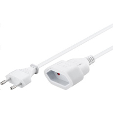 PREMIUMCORD Kabel síťový 230V, prodlužovací dvojvidlice, 3m PREMIUMCORD Kabel síťový 230V, prodlužovací dvojvidlice, 3m