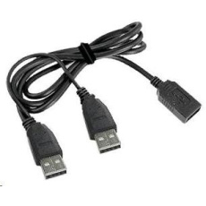 GEMBIRD Kabel USB 2.0 A-A prodlužovací 1m DUÁLNÍ (extra napájení) GEMBIRD Kabel USB 2.0 A-A prodlužovací 1m DUÁLNÍ (extra napájení)
