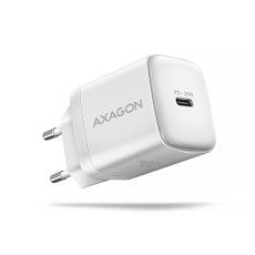 AXAGON ACU-PD20W, nabíječka do sítě 20W, 1x port USB-C, PD3.0/PPS/QC4+/AFC/Apple, bílá AXAGON ACU-PD20W, nabíječka do sítě 20W, 1x port USB-C, PD3.0/PPS/QC4+/AFC/Apple, bílá