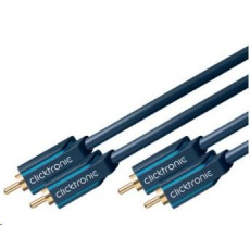 ClickTronic HQ OFC kabel 2x Cinch - 2x Cinch RCA, M/M, 1m ClickTronic HQ OFC kabel 2x Cinch - 2x Cinch RCA, M/M, 1m